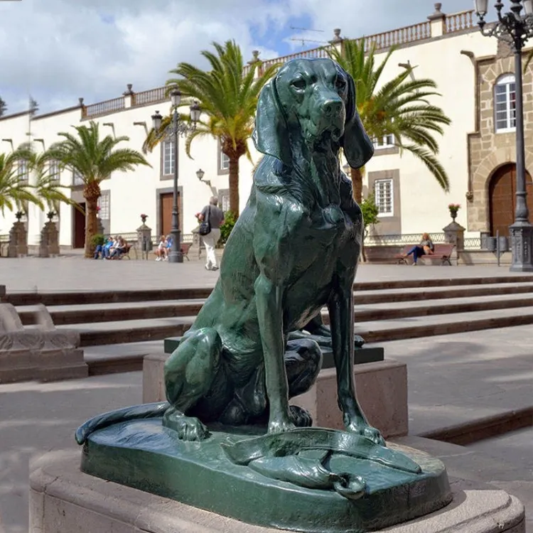 Bronze Dogs Sculpture 1