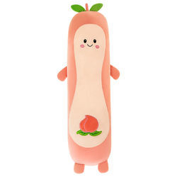Competitive Price Decorative Cute Kids Plush Peach Shape Toys Pillow