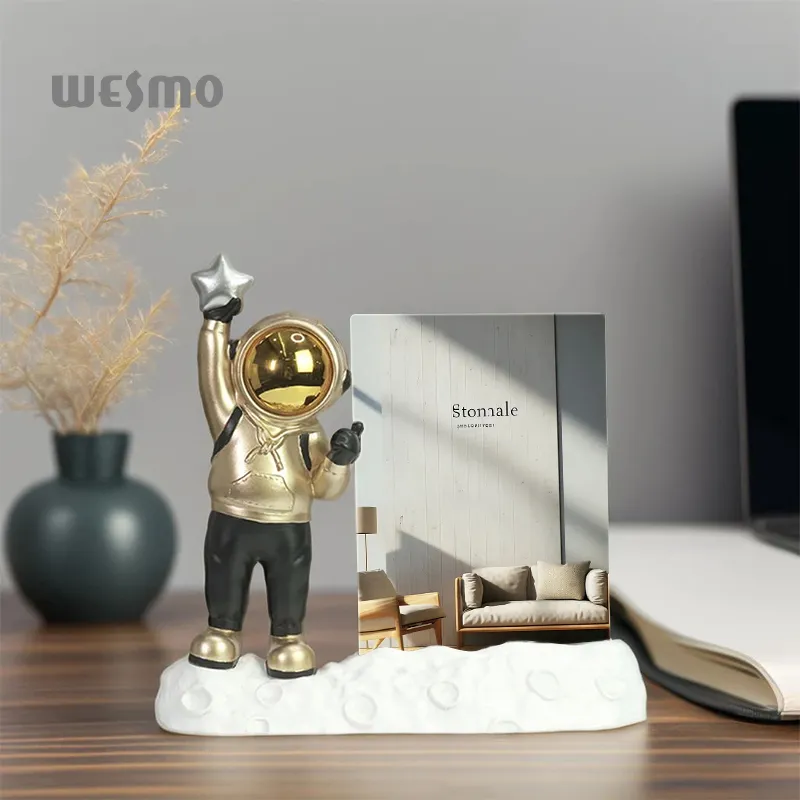 Astronaut Sculpture Decorative Photo Frame