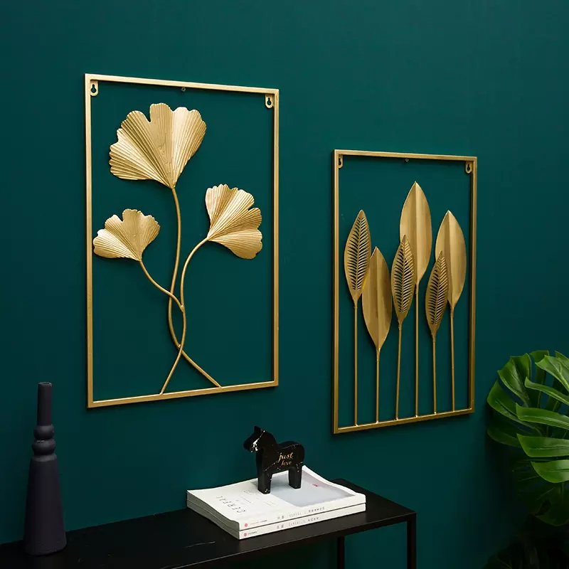 Model Metal Wall Hanging Decoration Luxury Office Mirror Craft Designs Wall Arts