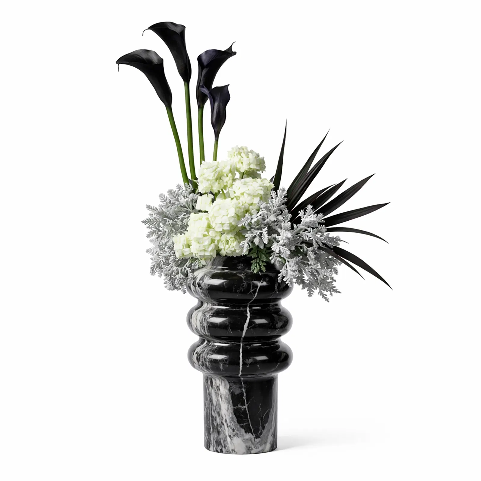 Marble Flower Vase Display 2