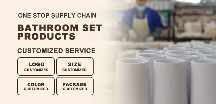 Simple Black Nordic Style Bathroom Set