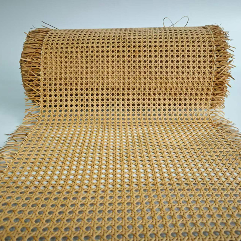 Coffee Color Hotel Lobby Screen Decoration Faux Plastic Rattan Webbing Roll