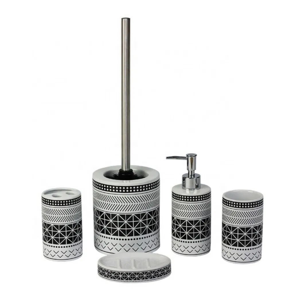 Modern OEM Luxury Gold Four-Piece Bathroom Set Ceramic Bathroom Decor Accessories for Hotel and Home Bath Use