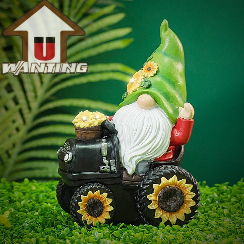 Custom High Quality Wholesale Resin Craft Fairy Decorative Lights Outdoor Sculpture Gifts