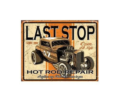 Rectangle Metal Signs Plaque Wall Art Home Decoration with "Motor Cycle"