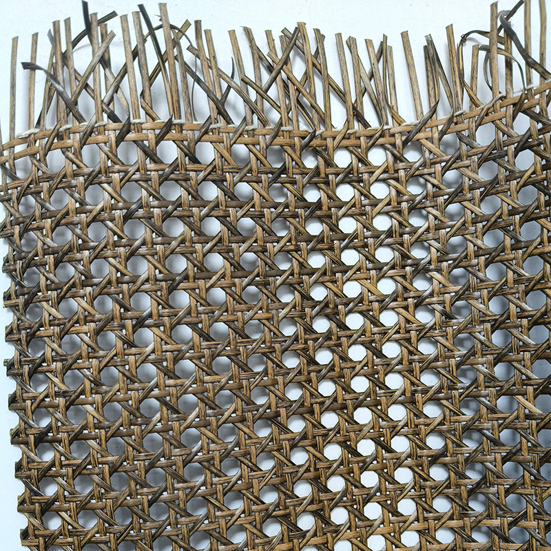 Factory Wholesale Black Walnut Color PE Plastic Furniture Rattan Cane Webbing