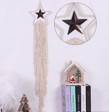 Bohemian Woven Handmade Moon and Star Dream Catcher