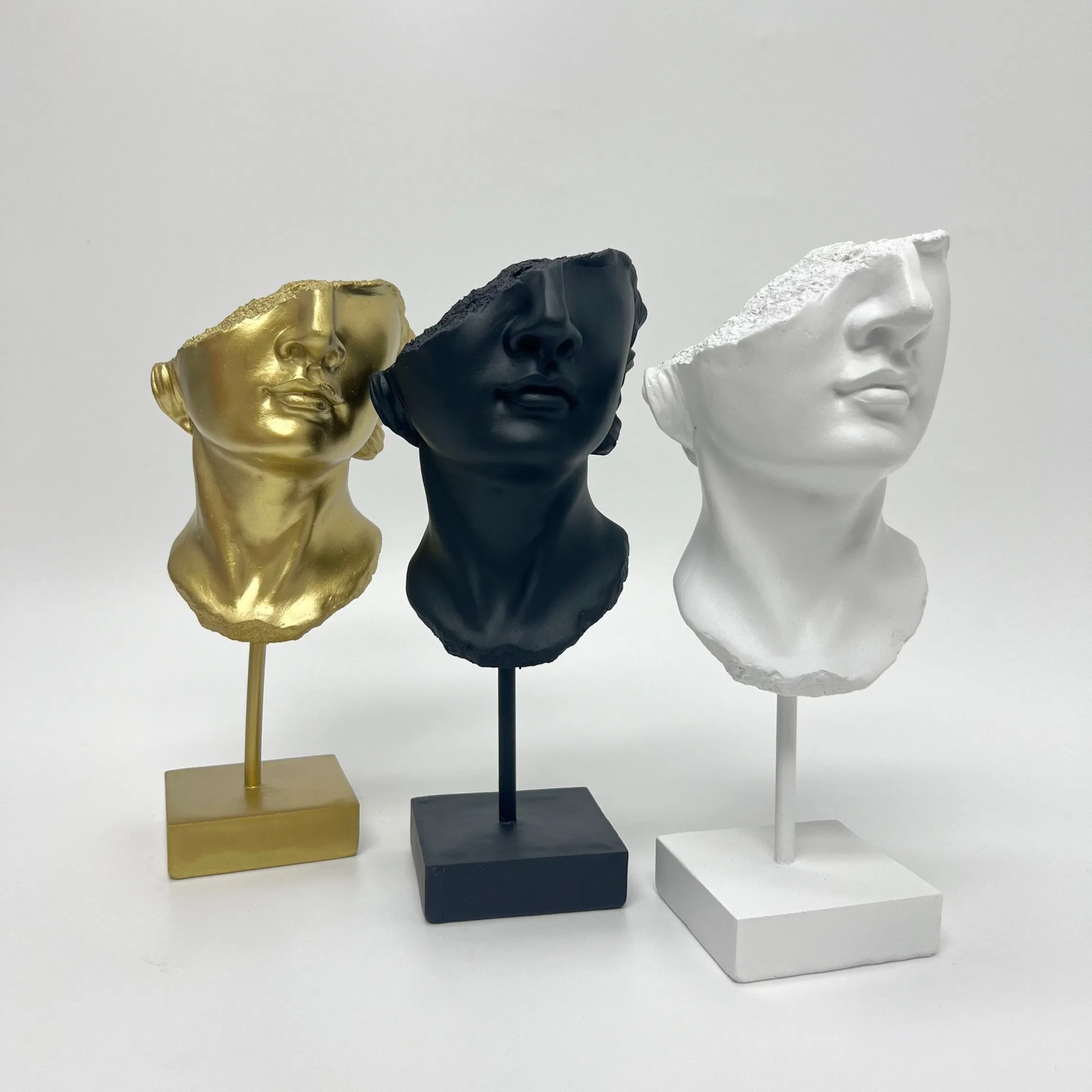 Modern Resin David Statue for Home Decoration Resin Crafts Black/ Gold David Sculpture