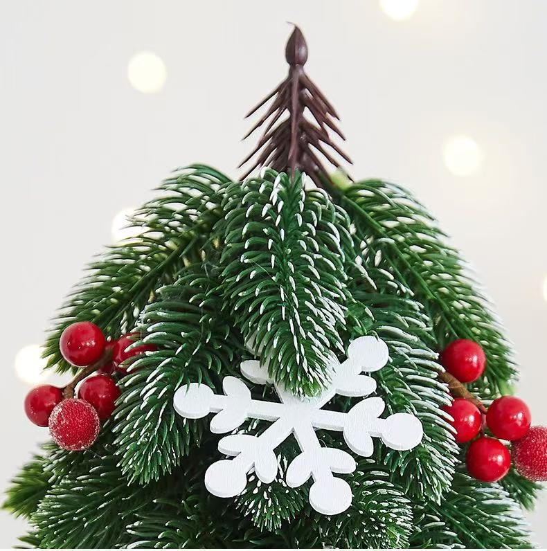 Desktop Mini Christmas Tree Small Potted Decoration Christmas Ornaments