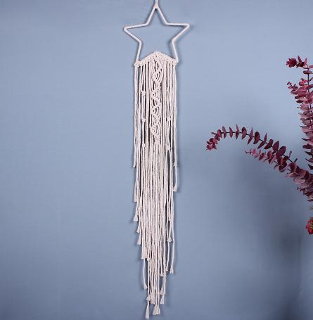 Bohemian Woven Handmade Moon and Star Dream Catcher