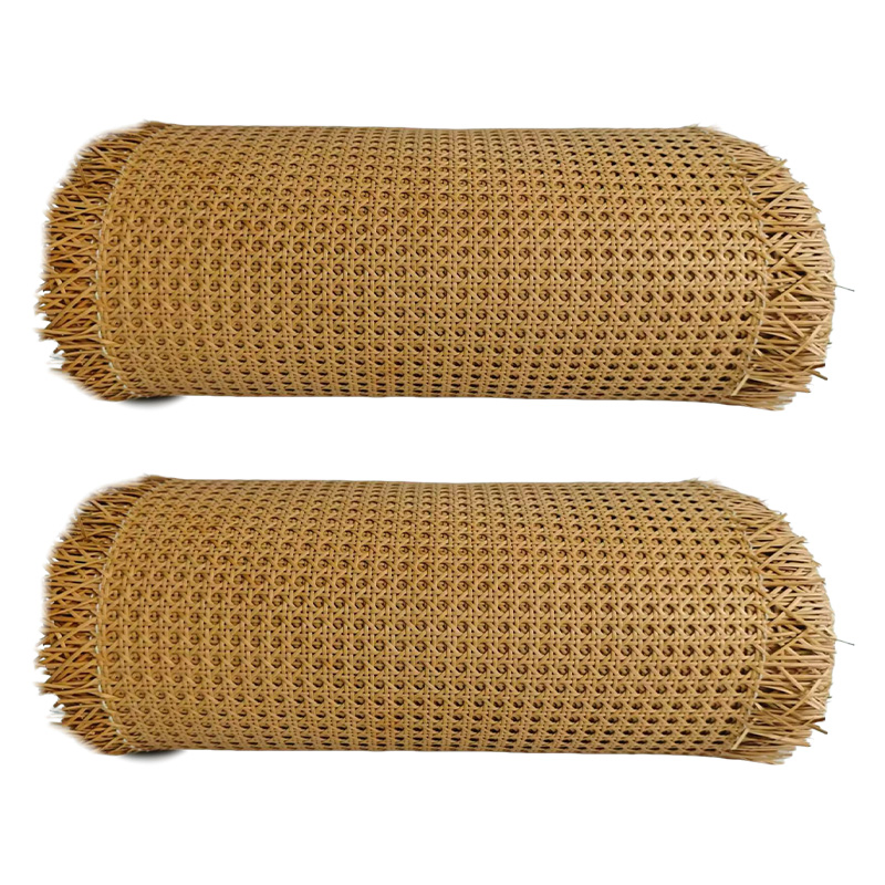 Coffee Color Hotel Lobby Screen Decoration Faux Plastic Rattan Webbing Roll