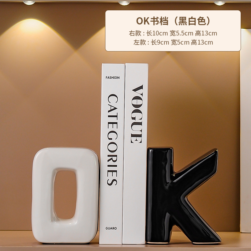 Luxury Contemporary Decorative Bookends, Elegant Home Office Accessories