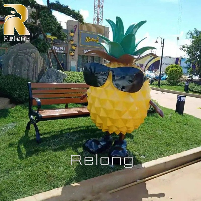 Wholesale Modern Decorative Large Fiberglass Resin Fruit Vegetable Sculpture