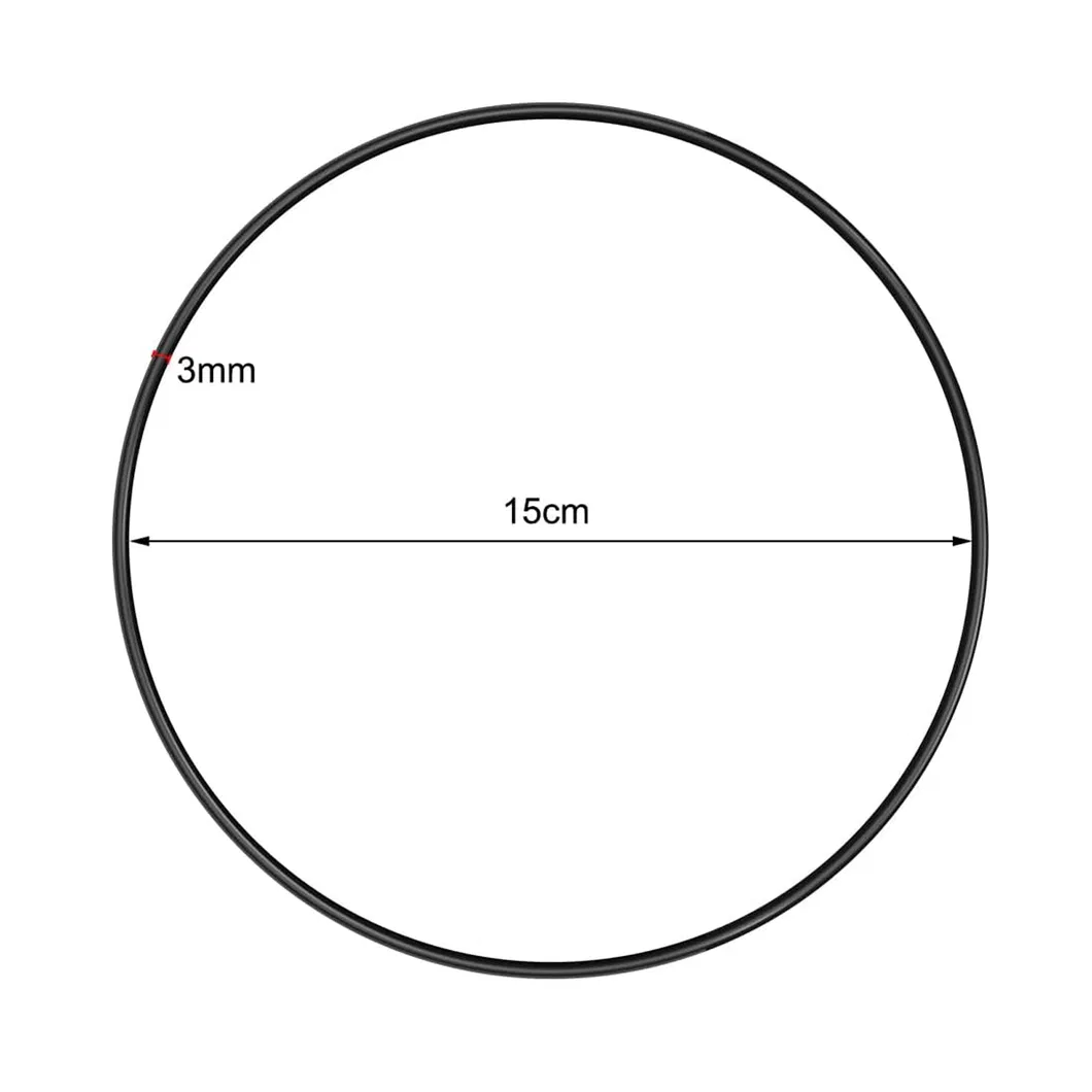 Metal Macrame Ring Floral Hoops