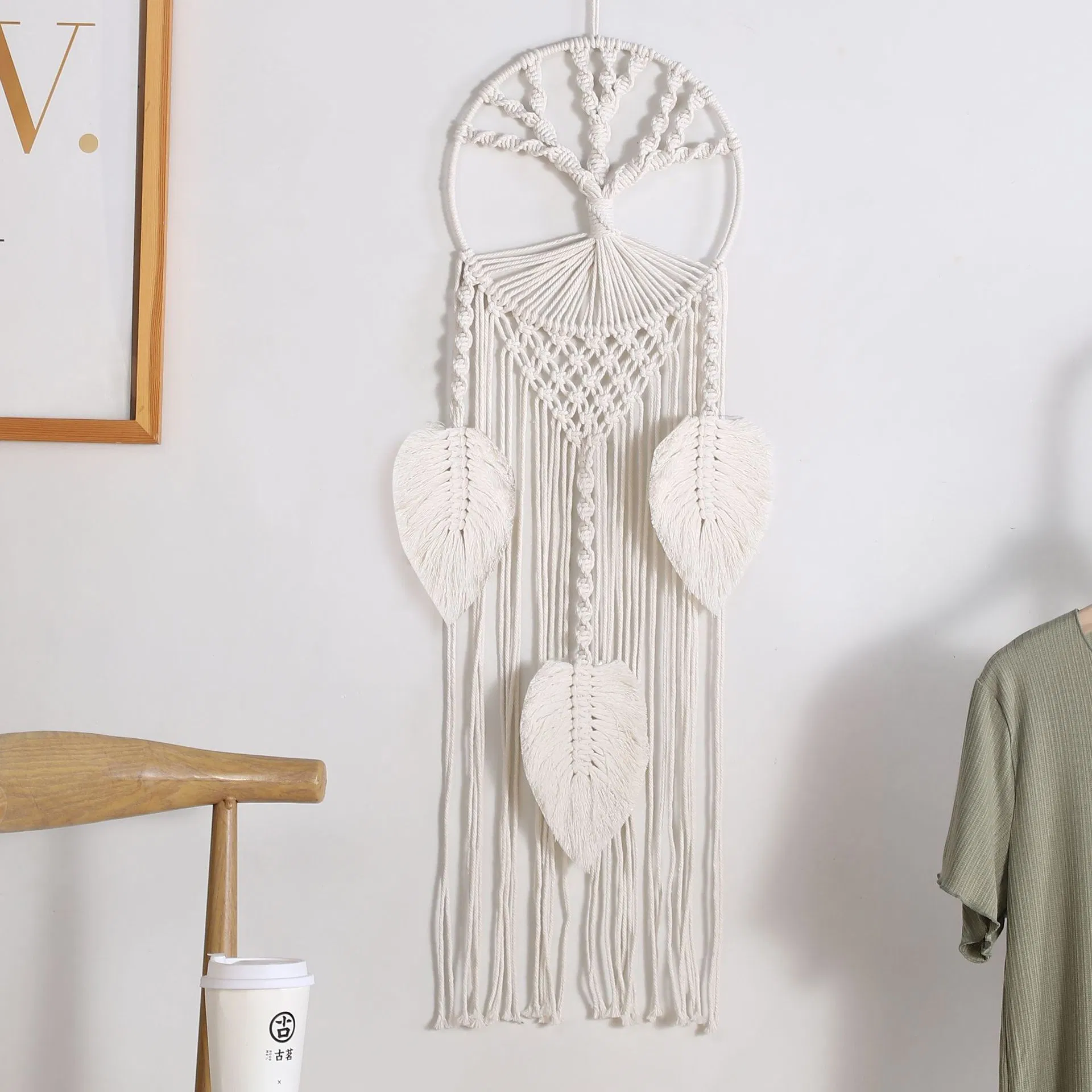 Boho Decor Macrame Dreamcathcer Handmade Hanging Wall Decors Arts Wedding Gifts