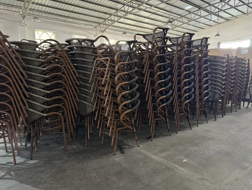 Metal Weaving PE Rattan Chair