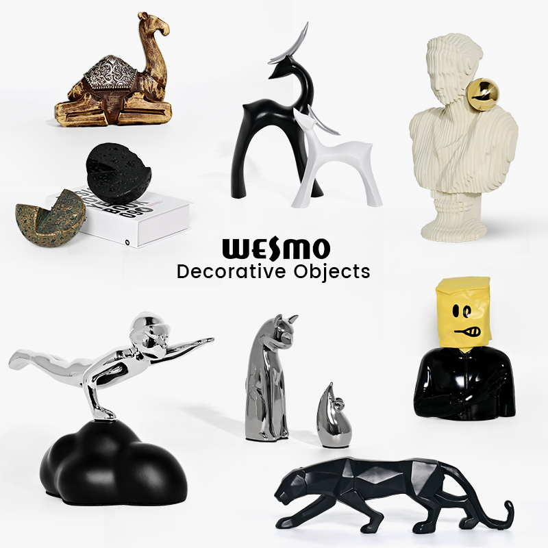 Wholesale Modern Home Decor Romantic Lovers Table Decoration Resin Craft Abstract Figure Sculpture