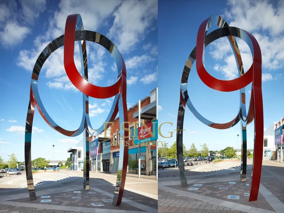 Stainless Steel Sculpture View 1