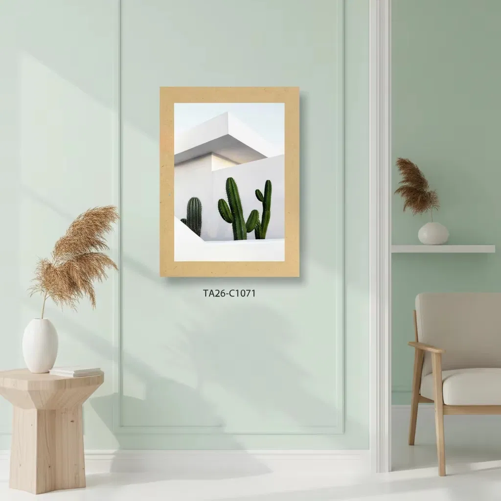 Abstract Minimalist Wall Art Custom Canvas Print with Geometric Shapes for Modern Living Room Home Decor