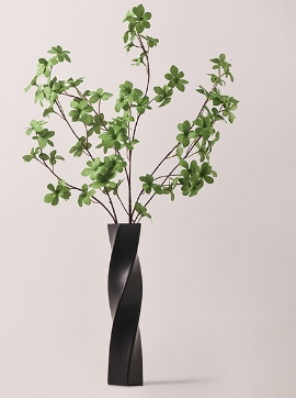 Tall Twisted Geometric Ceramic Vase on Floor for Home Decor Creative Unique Decorative Vase