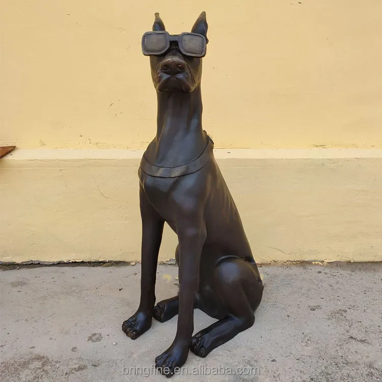 Bronze Dogs Sculpture 3