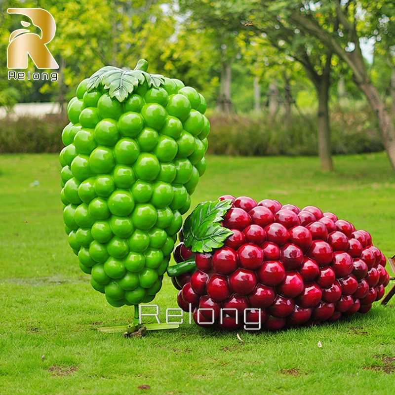 Wholesale Modern Decorative Large Fiberglass Resin Fruit Vegetable Sculpture