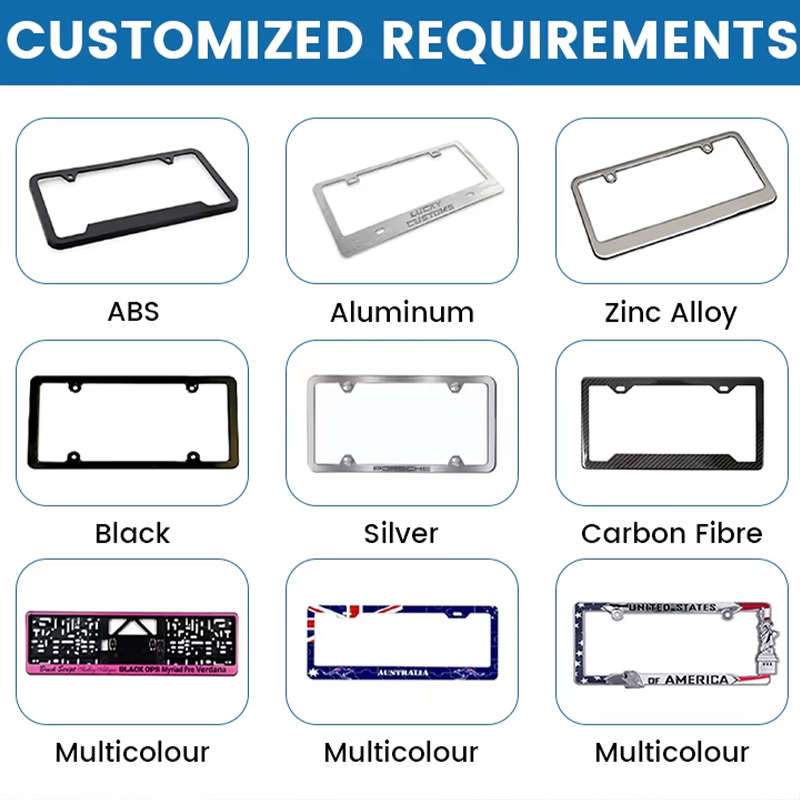 High Quality Central Asia Plate Frame Luxury Car Accessory