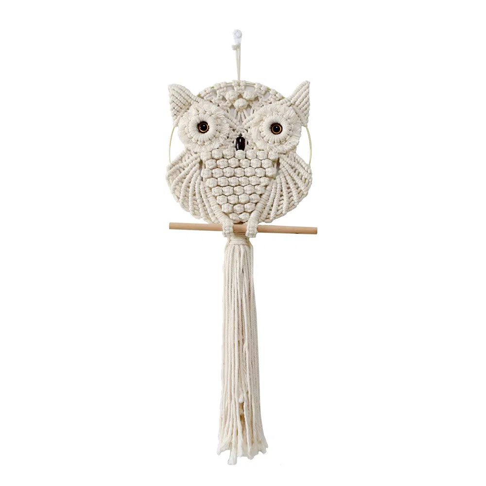 Owl Macrame Wall Hanging 3