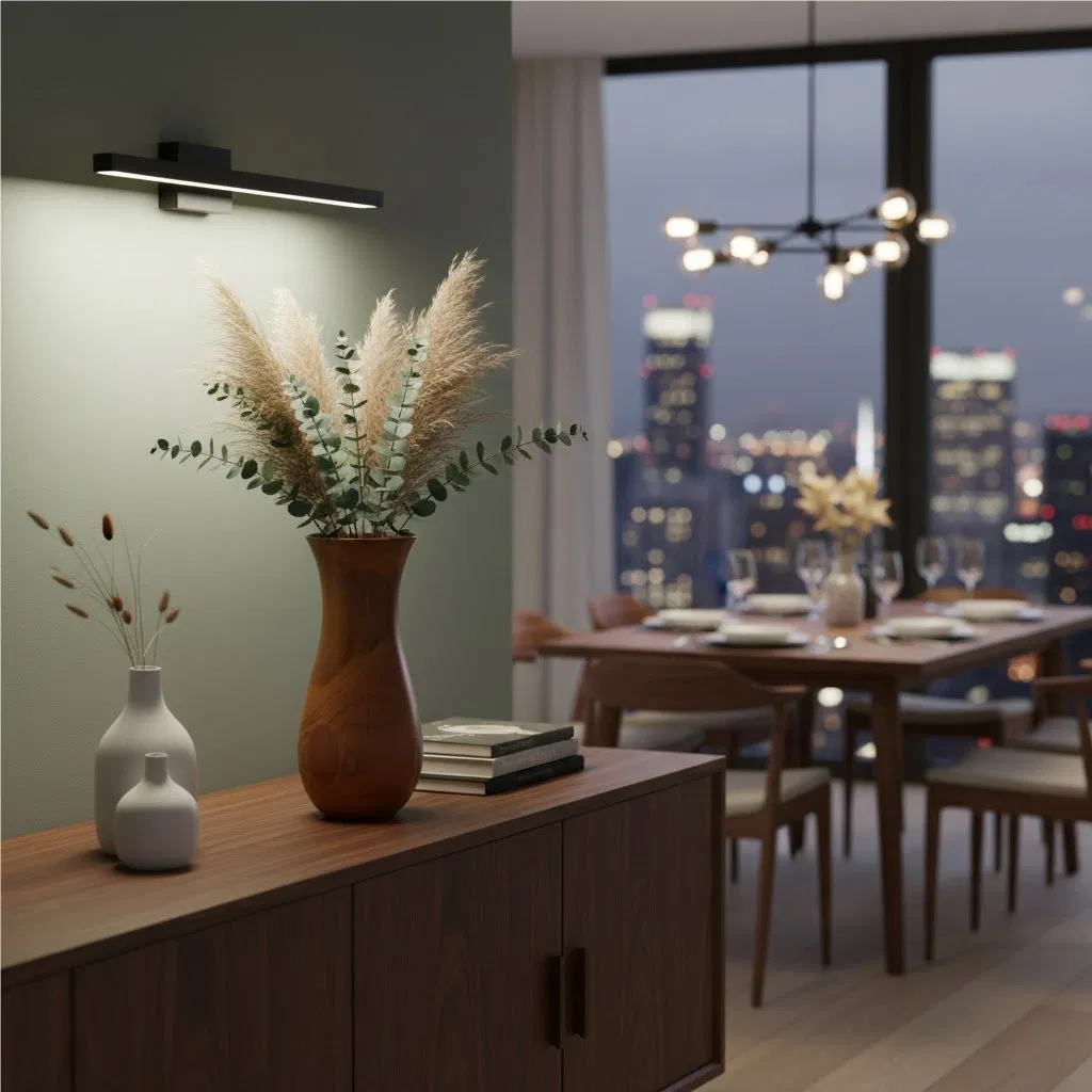 Curved Teak Flower Vase, Handcrafted Wood, Stylish for Home &amp; Flower Accents