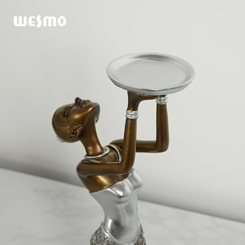 Figure Statue Home Decoration Luxury Office Decorative Resin Candle Holders