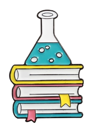 Wood-Accent Enamel Lapel Pin Decor