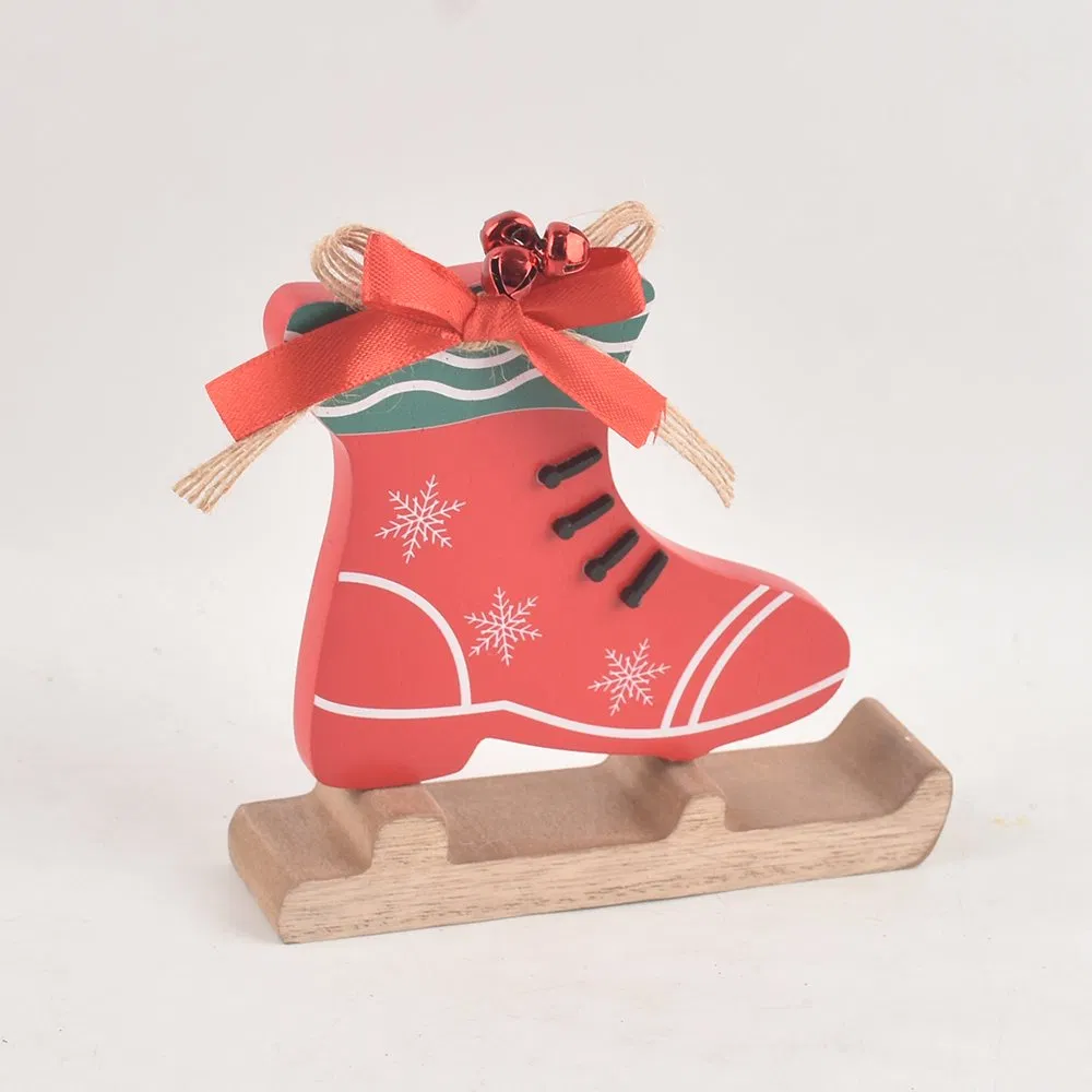 2025 New Arrival Christmas Sign Letter Solid Wood Tabletop Ornament for Home Decor