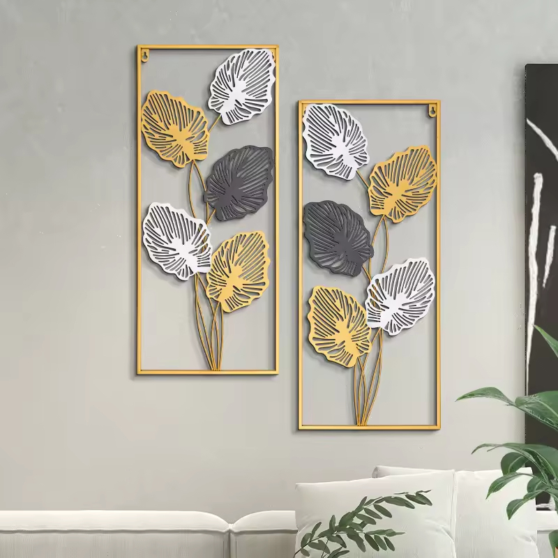 Modern Scandinavian Metal Wall Decoration for Home