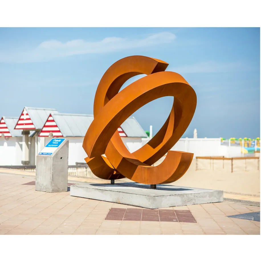 Semi-Round Crossed Corten Steel