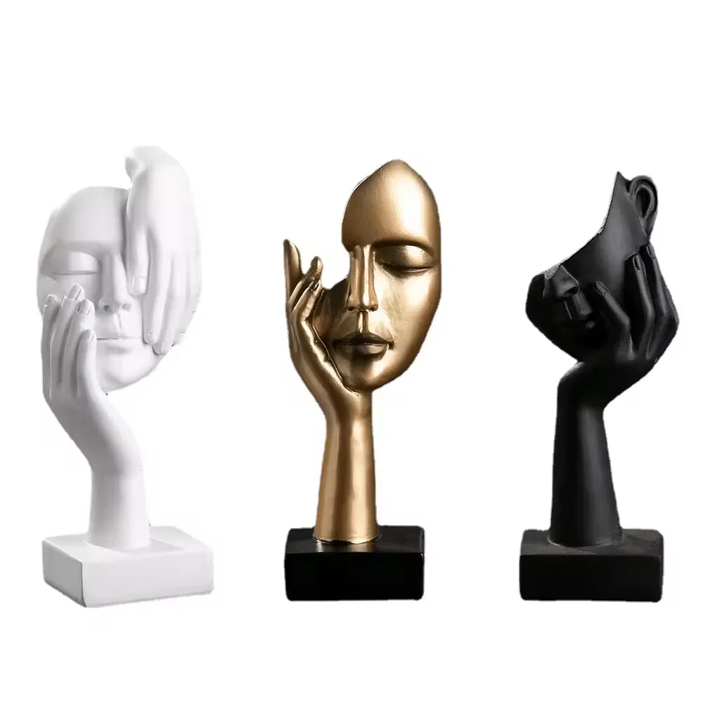 Modern Luxury Abstract Resin Figure Sculpture Home Decor