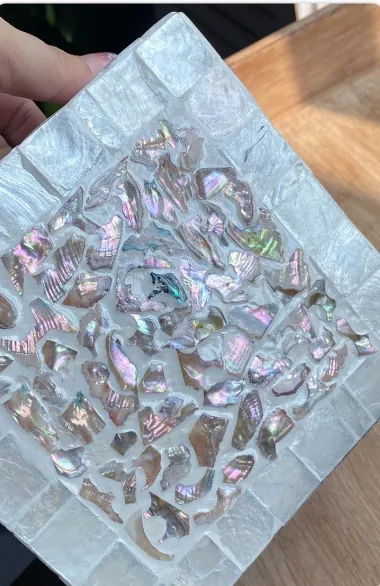 Elegant Shell Facial Tissue Holder Modern Ornament 4