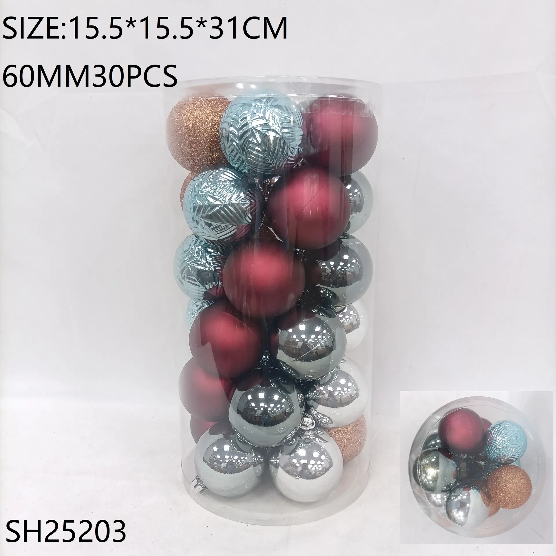 Plastic Christmas Baubles