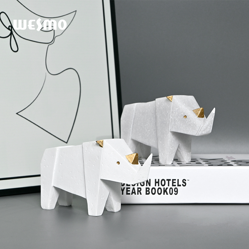 Minimalist Home Decor Luxury Desk Office Decorative Accent Resin Statue Animal Decorations