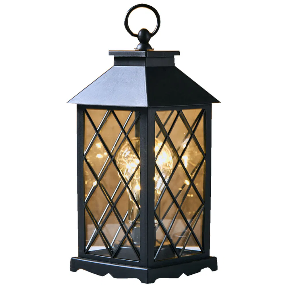 Black Wind Lamp Nordic Style Plastic and Glass Modern Home Decoration