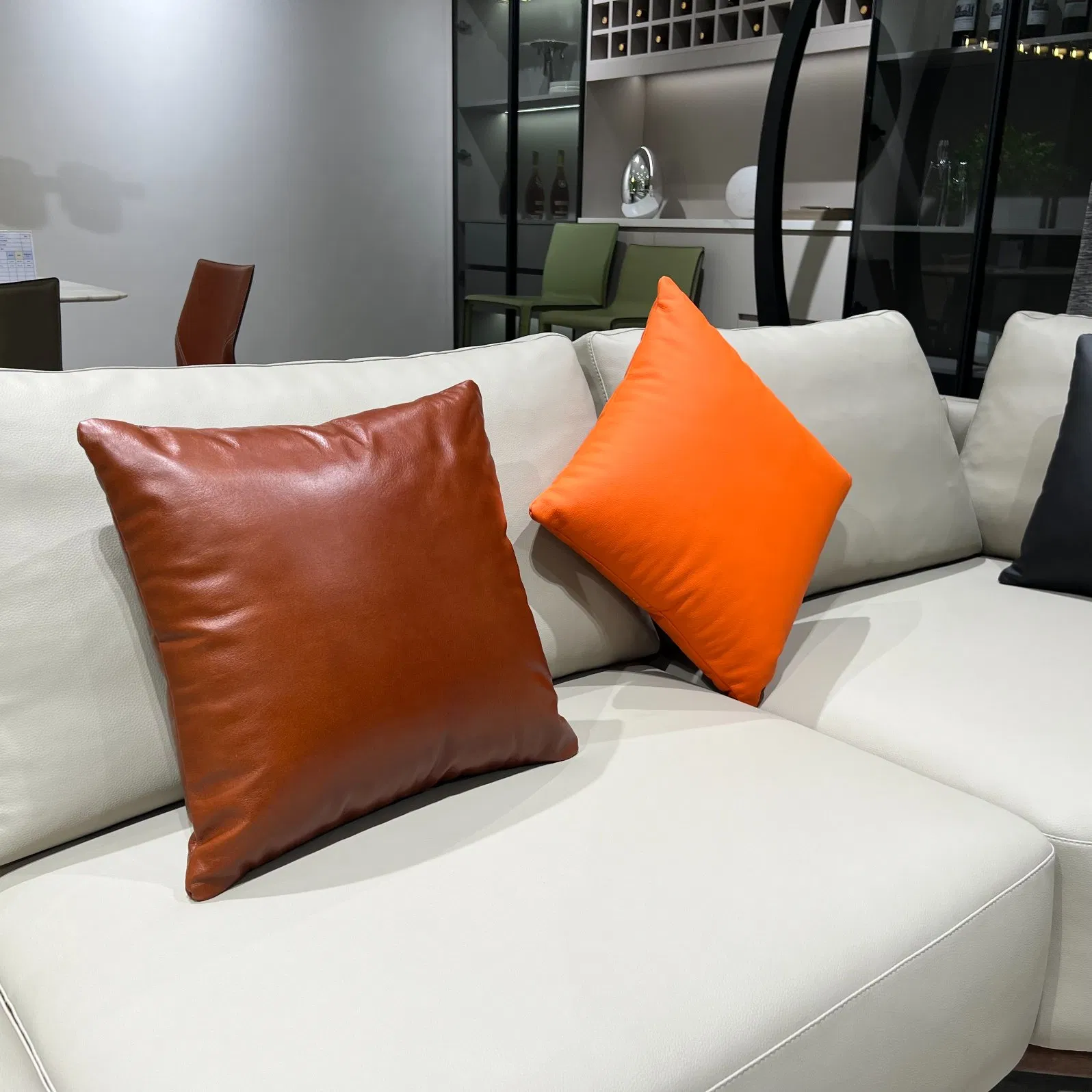 Genuine Leather Cushion Cover Home Decorative Sofa Cushion Pillows