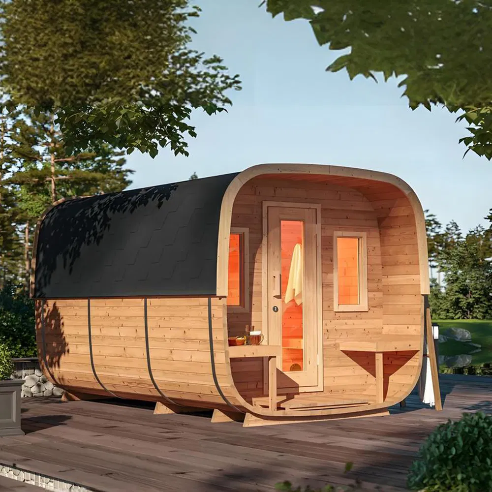 Portable Cube Outdoor Sauna with Foldable Design for Seasonal Storage
