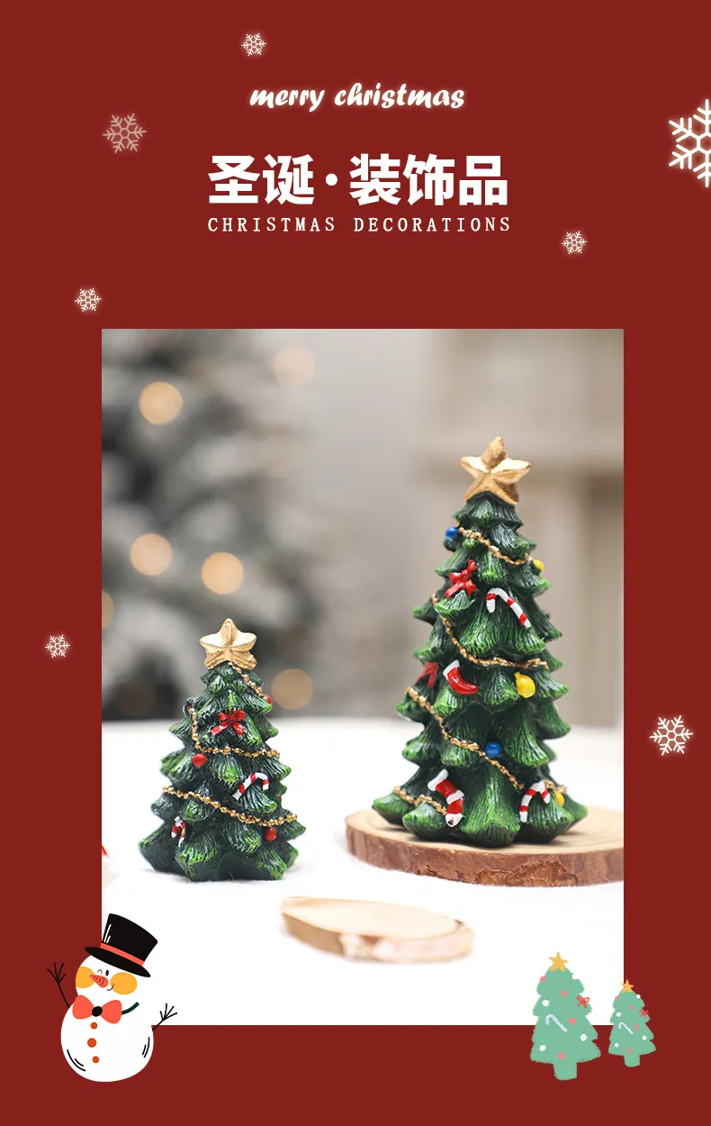 Resin Christmas Tree Decoration