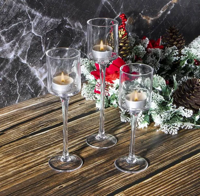 Crystal Glass Candlestick