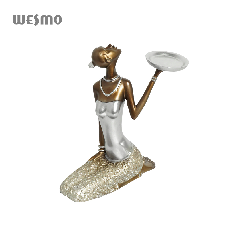 Figure Statue Home Decoration Luxury Office Decorative Resin Candle Holders