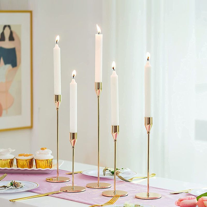 High Density Tall Stands European Retro Candle Stand Candle Holder for Home Decoration