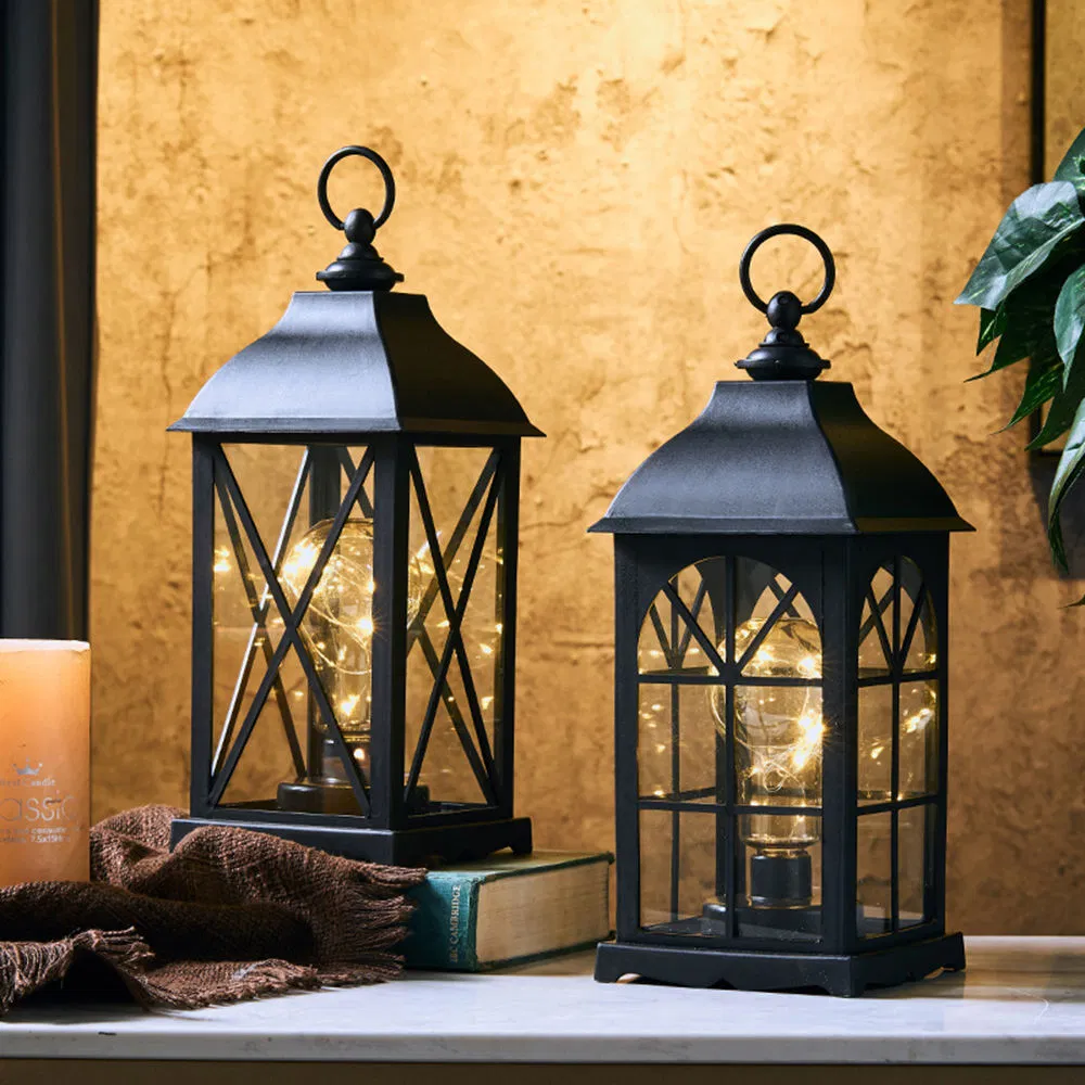 Black Wind Lamp Nordic Style Plastic and Glass Modern Home Decoration