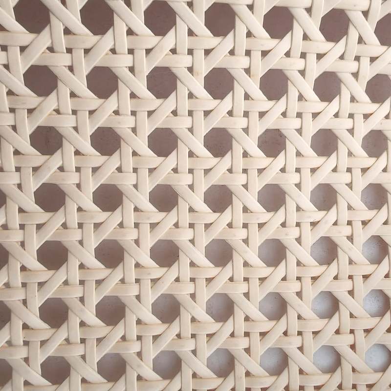 Cream Yellow Furniture Manufacturing High Quality PE Plastic Rattan Cane Webbing