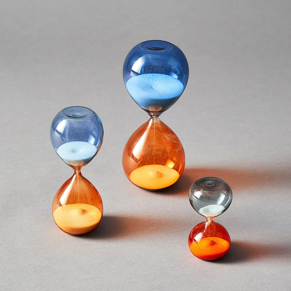 Creative Sand Clock Hourglass Nordic Style Home Decor Modern Stained Glass Ornament