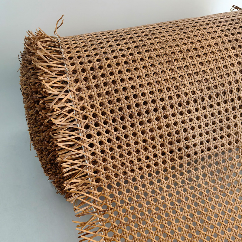 Factory Wholesale Coffee Brown PE Plastic Furniture Rattan Cane Webbing